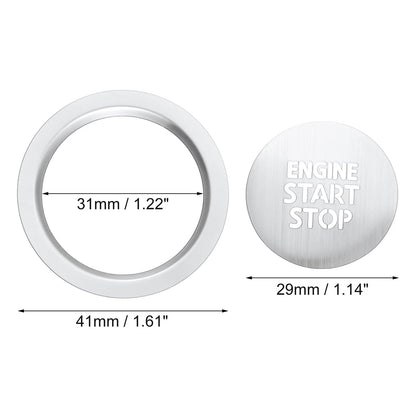 Car One Click Start Button Cover for Toyota Corolla Cross (2022-2023)