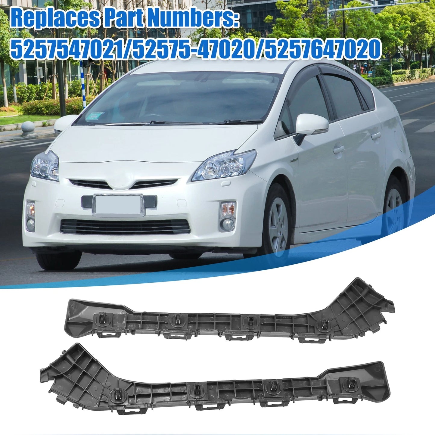 1 Pair Bumper Bracket Side Retainer for Toyota Prius Plug-In (2012–2015)