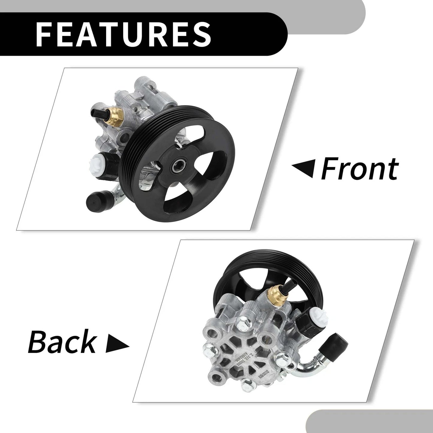 Power Steering Pump w/ Pulley for Toyota Tacoma 4.0L (2005-2015)