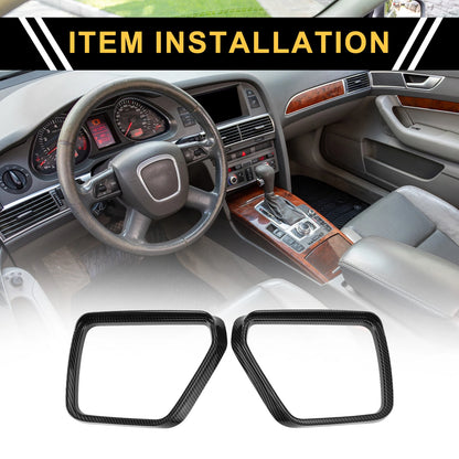 Carbon Fiber Side Door Mirror Visor Trim for Ford F-150 (2021-2024)