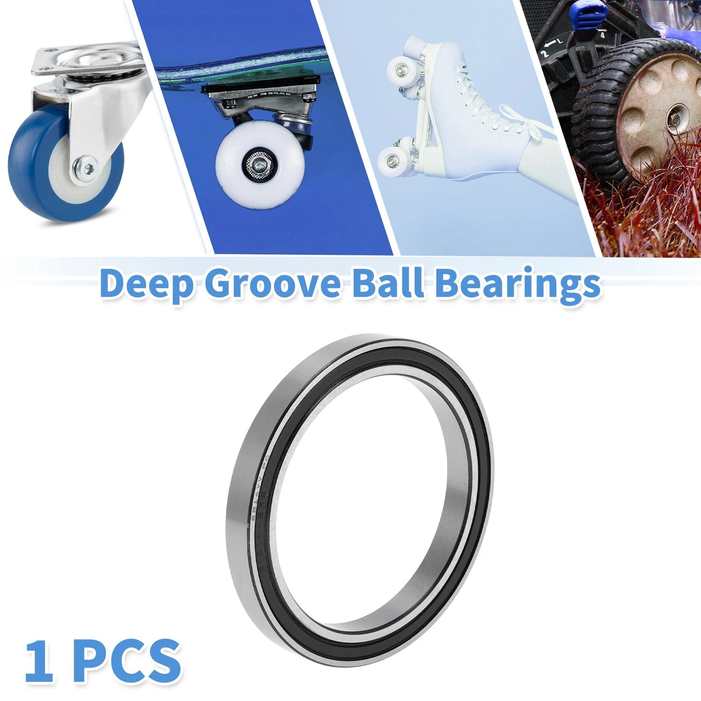 70x90x10mm Deep Groove Ball Bearings 1 Pc for Scooter Skateboard Wheel