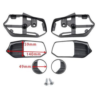 Mirrors Pair Handlebar End Black for Yamaha X-Max (2023-2024)