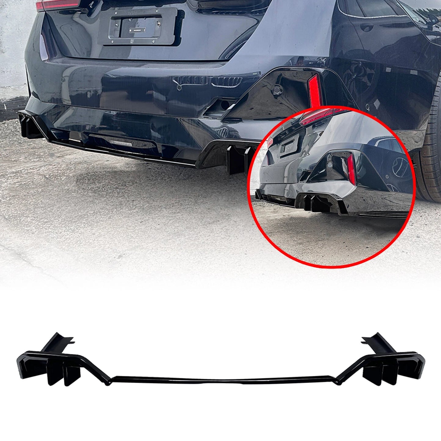 Rear Bumper Diffuser Lip for BMW 5 Series I5 G60 M Sport (2024)