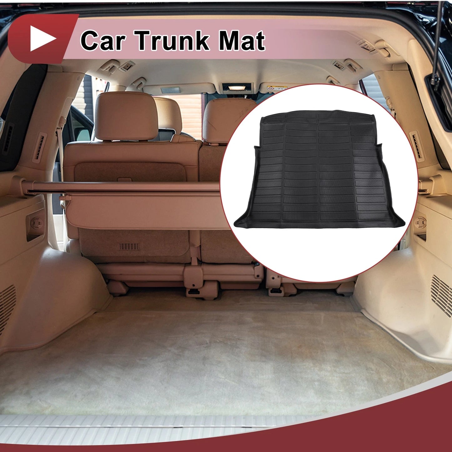 Cargo Liner Rear Trunk Mat for Chevrolet Blazer (2019-2024) Grid Pattern TPE