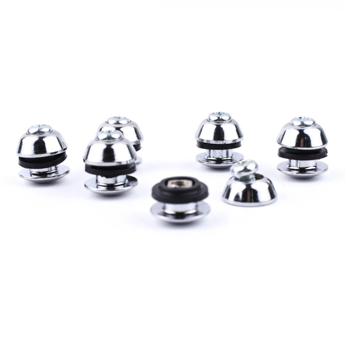 Button Space Cab Window Nuts Chrome 6 Pc Fits Toyota Hilux Vigo SR5 2005-15 D06