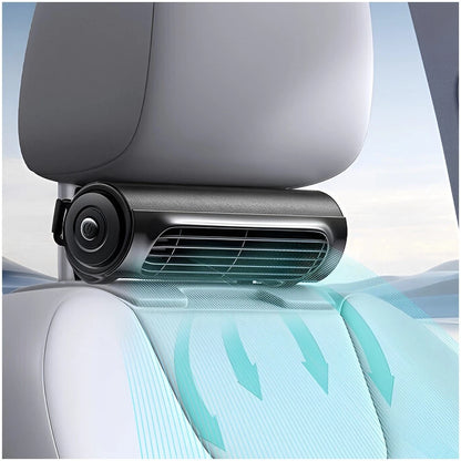 Mini USB Car Seat Back Cooling Fan - 3 Speed Silent Cooler for Vehicle