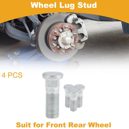 M12x1.25 Wheel Lug Studs for Nissan Versa (2012-2019) - 4 Pcs
