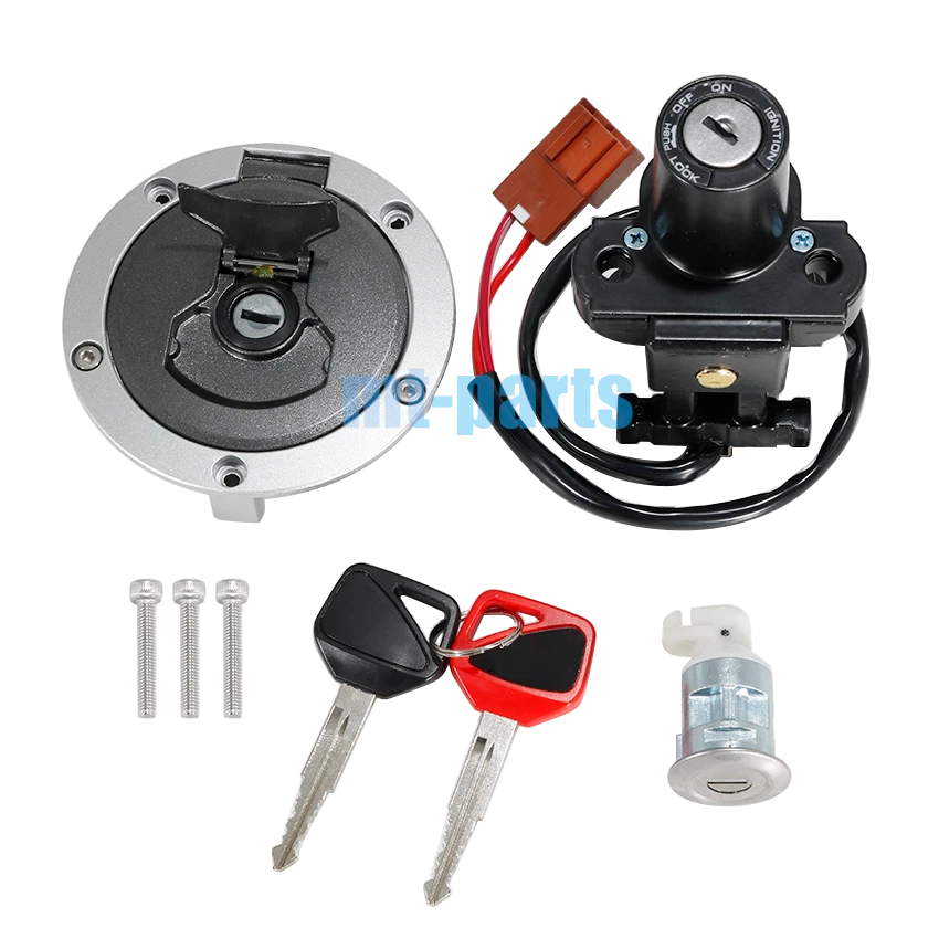 Ignition Key Switch Fuel Cap Seat Lock Set for Honda CRF1100D4 CRF1100A4 (20-23)