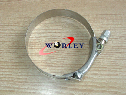 4 x 2.25" Stainless Steel T-Bolt Silicone Hose Clamps