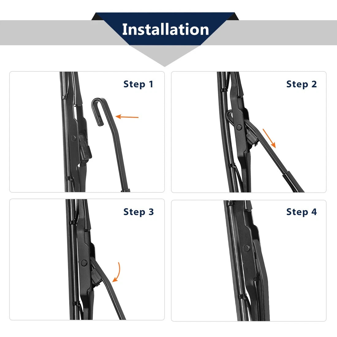Rear Wiper Blade Arm Set 11 Inch for Jeep Compass (2006-2016)
