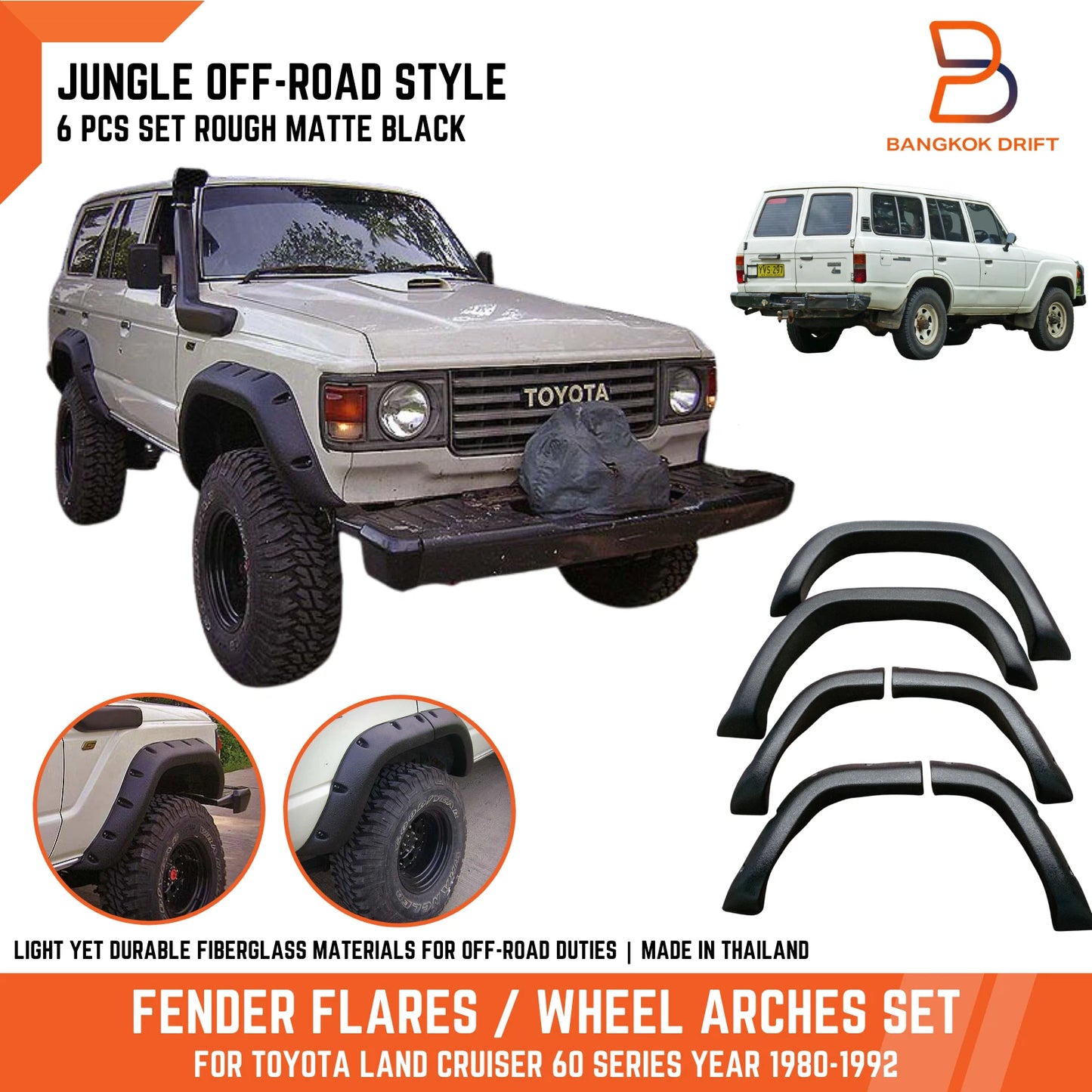 Fender Flare Arch for Toyota Land Cruiser 60 Series FJ60 BJ60 HJ60 (80-92)