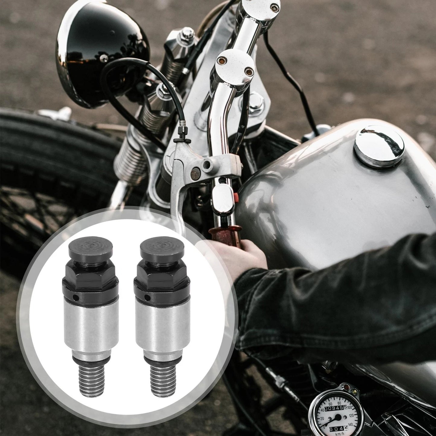 M5x0.8 2 x Fork Air Bleeder Valve for Honda Yamaha