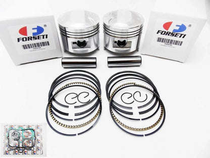 Top End Kit 70.5mm Piston Rings Gasket for Honda CB400T Twin Hawk (78-79)