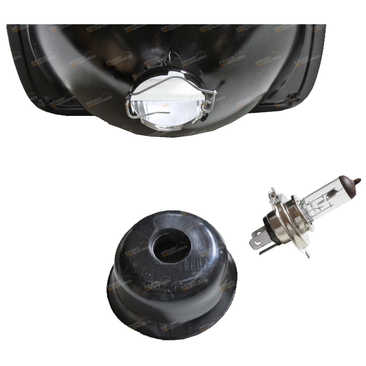 LH/RH Headlight w/Globe for Ford Courier/Mitsubishi Triton (1982-2006)