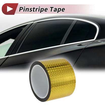 Pinstripe Tape 70mmx50m Laser Gold Tone for Car, Motorcycle & Boat