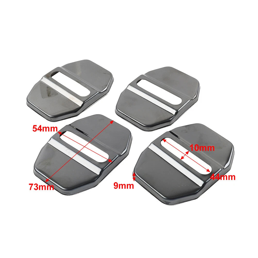 Blk Door Lock Protective Cover for BMW F40 F45 G20, Benz C Class, Maserati