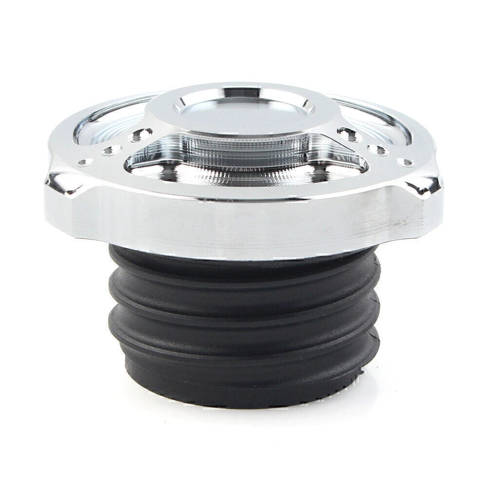 Aluminum Fuel Gas Tank Cap Cover for Harley Sportster Touring Softail Dyna (92-17)
