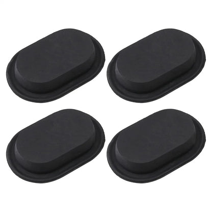 4 Pcs Floor Pan Drain Plugs for Jeep Gladiator (2020-2023) Black Rubber