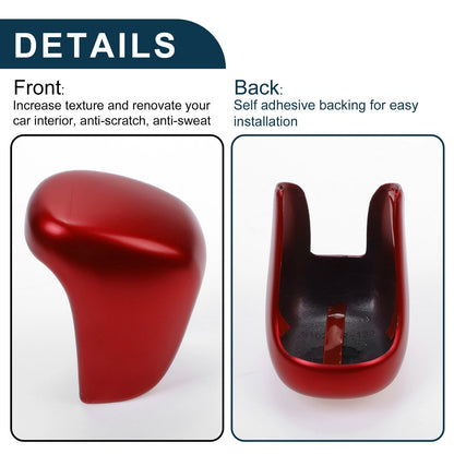 Red Automatic Gear Shift Knob Cover for Honda Civic (2022-2025)