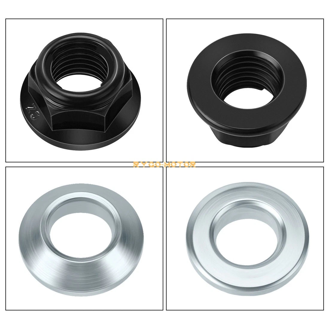Wheel Nut And Washer 2 x Front/Rear for Yamaha Grizzly 600 YFM600F (1999–2001)