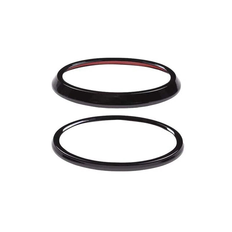 Gloss Black Front & Rear Logo Trim Ring Covers for Subaru XV (2022) 2 x Pieces