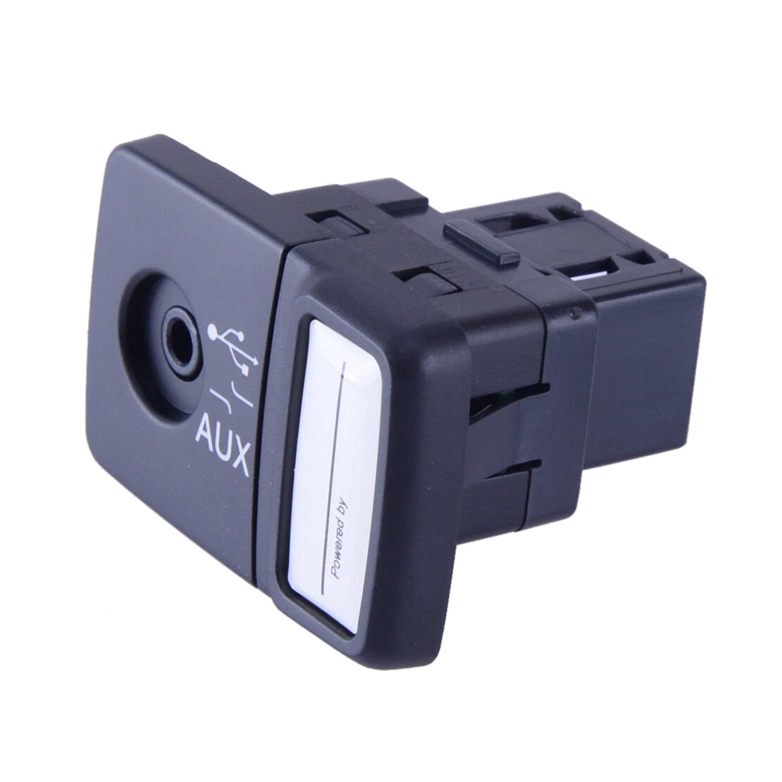 Black USB Media Player AUX Socket for Fiat 500 Panda Punto Doblo (2007-2023)