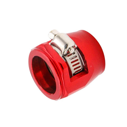 4 x Red AN6 Fuel Hose Line End Cover Clamp Connectors for Car Models
