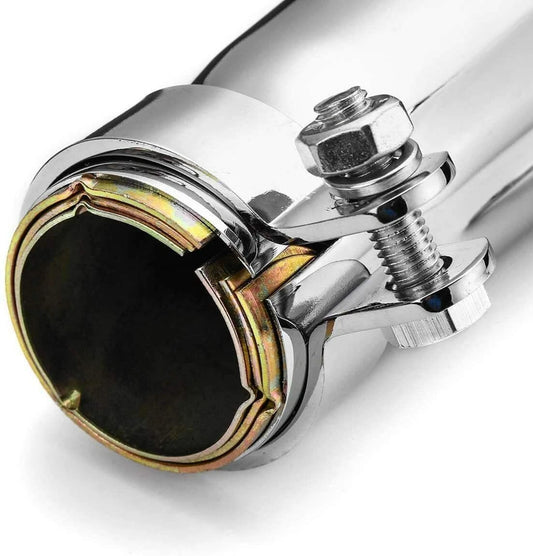 17.5" Short Exhaust Pipe Muffler Tail Pipe for Universal Motorcycle