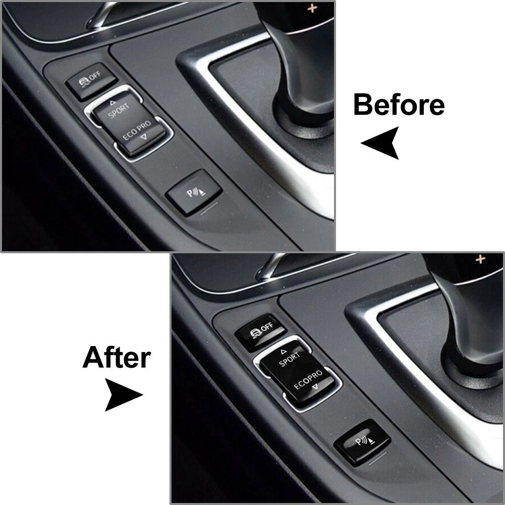 Gear Shift Button Trim for BMW F20 F21 F22 F23 F30 F31 F34 F32 F33 F36 Black