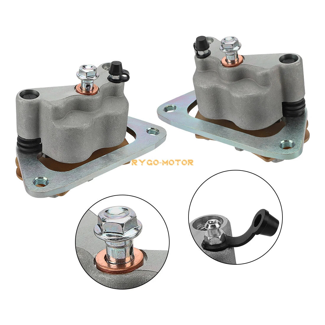 2 x Front Left Right Brake Calipers for Polaris RZR 570/RZR S 570/RZR 800/RZR S 800