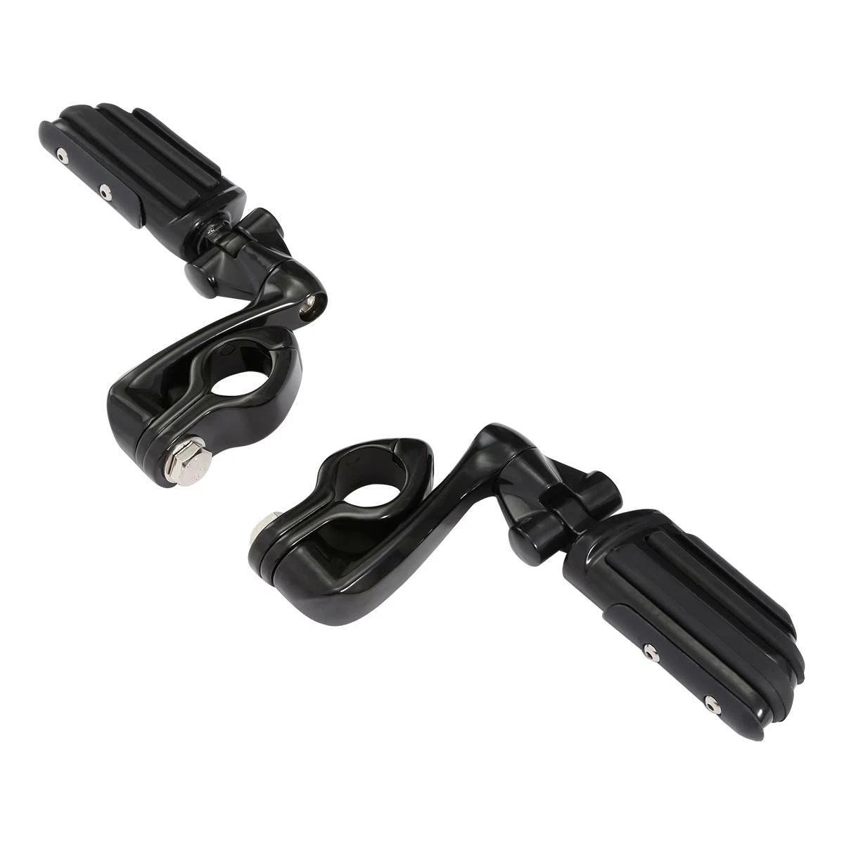 1 1/4" Engine Guard Highway Adjustable Male Mounting Footpegs for Motorcycle