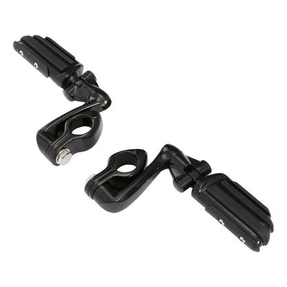 1 1/4" Engine Guard Highway Adjustable Male Mounting Footpegs for Motorcycle