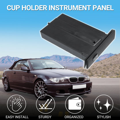 Cup Holder for BMW E60 2004-2010 - Practical Drink Holder Black (2004-2010)