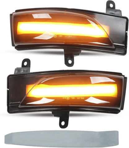 Smoked Switchback Sequential Flash Side Mirror Turn Signal Lights for Subaru