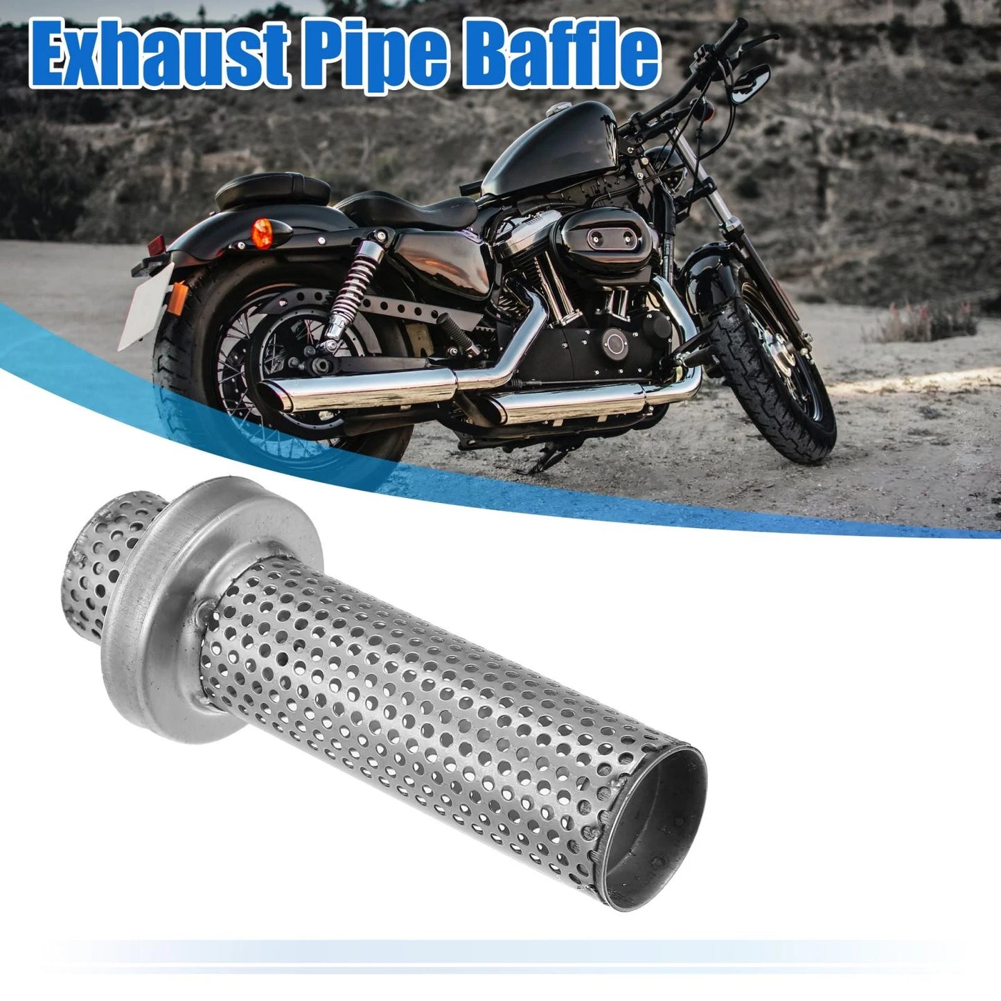 150mmx60mm Exhaust Silencer Muffler Pipe Baffle for Motorcycle