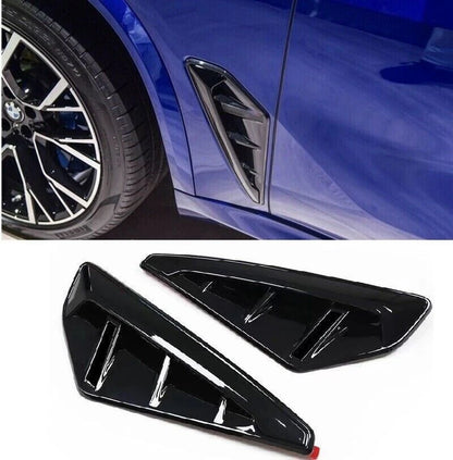 Gloosy Black Side Fender Air Vent Trim Cover for BMW X5 (2018–2024)