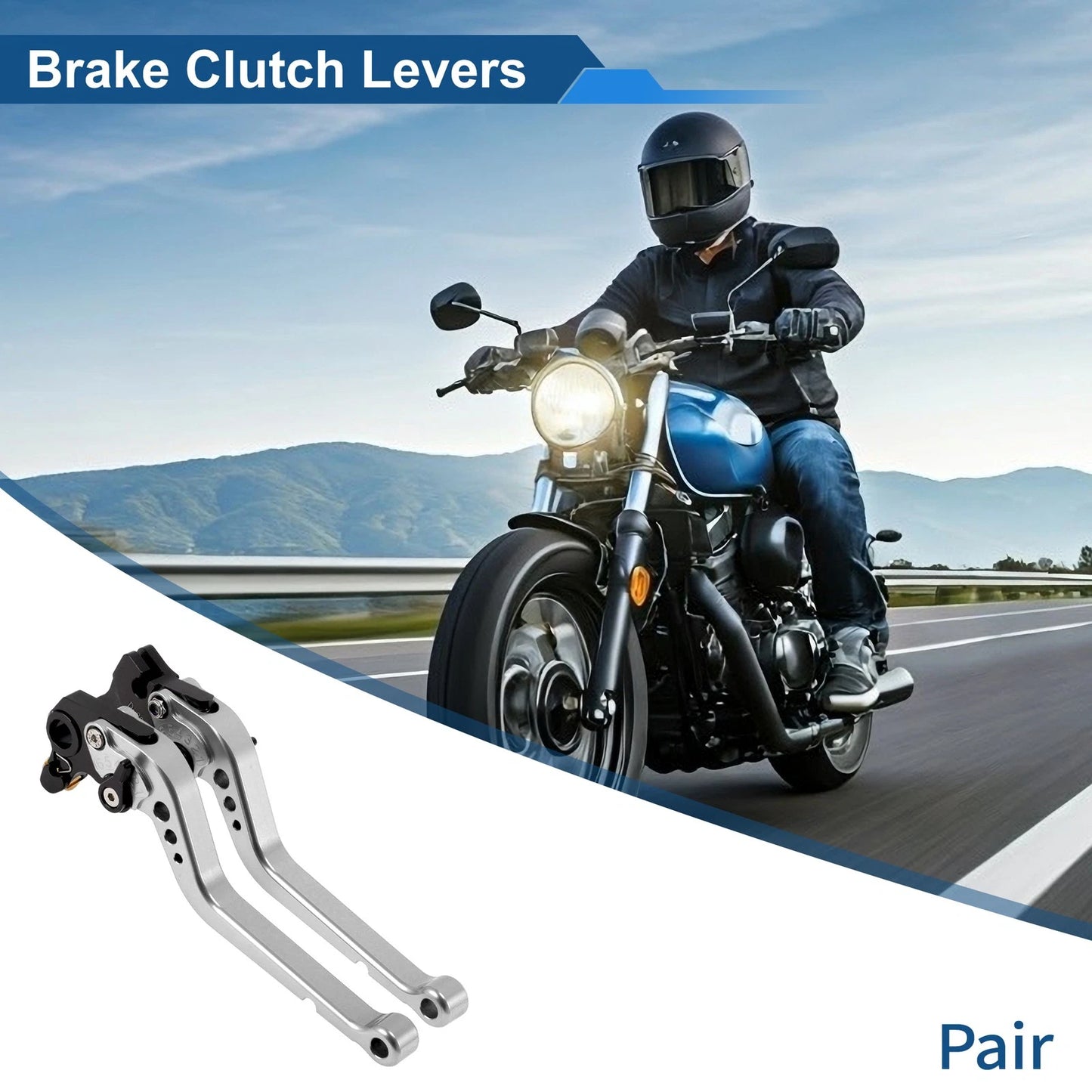 Long Brake Clutch Levers for Ducati 821 Monster (2014–2017)