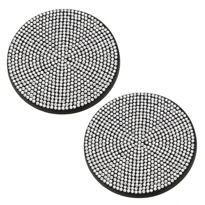 Bling Car Cup Holder Coaster Mats for Universal Auto Interior Accessories