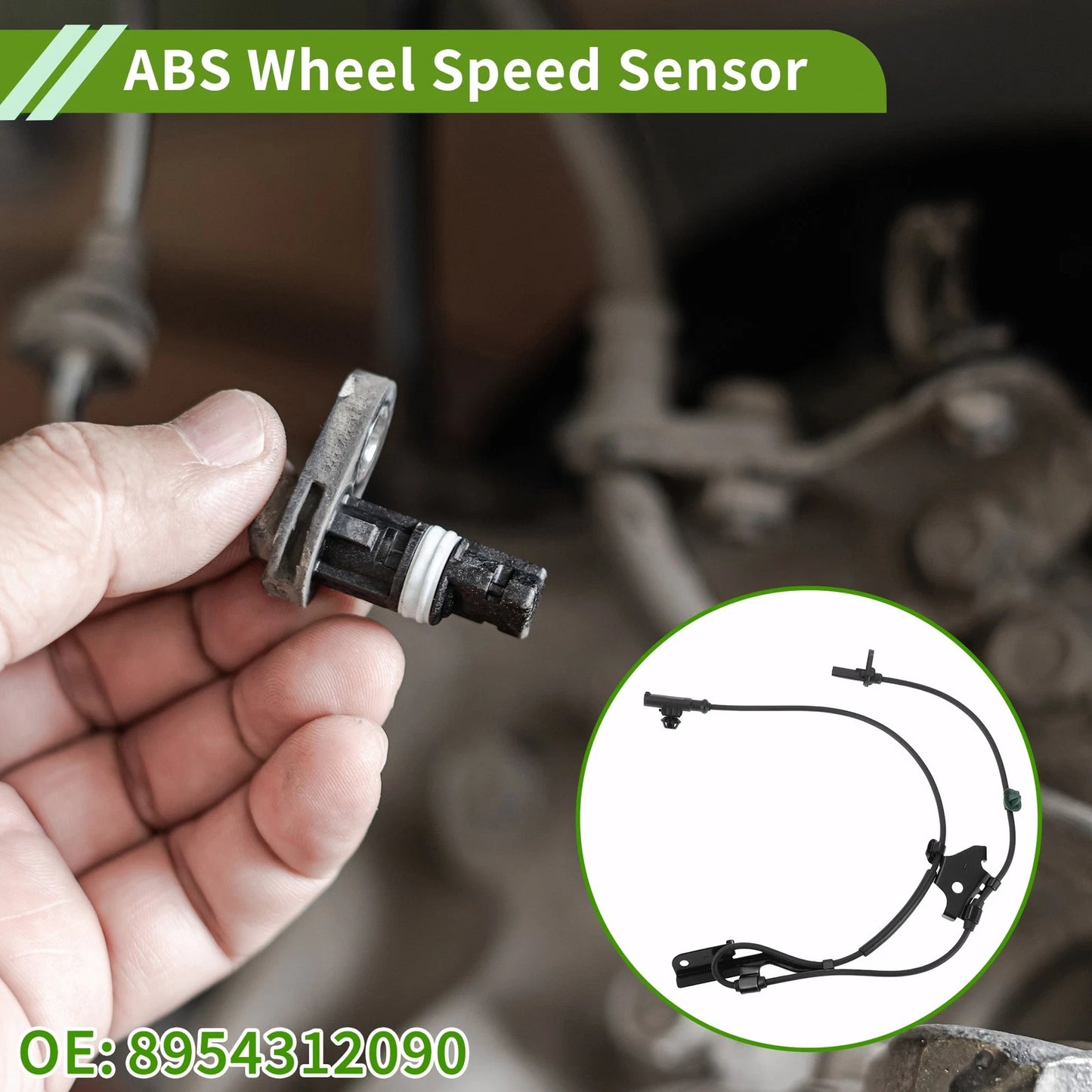 ABS Wheel Speed Sensor Front Left 1 Pc for Toyota Auris (2006–2012)