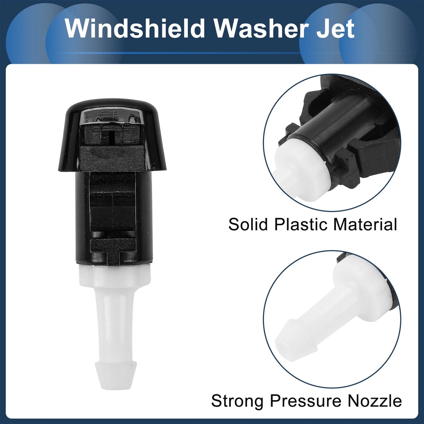 Washer Nozzle With Fluid Hose for Dodge Grand 1 Set