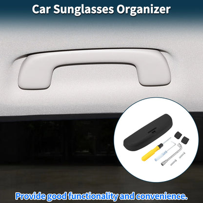 Sunglasses Case for Volvo XC90 2016-2024 Eyeglasses Holder Storage Box Black