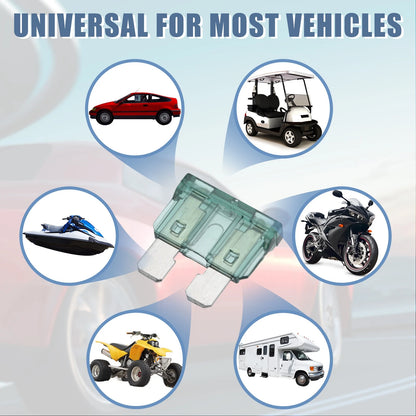 25pcs Blade Style Fuses 1A for Car, Boat, Truck, SUV, Motorcycle