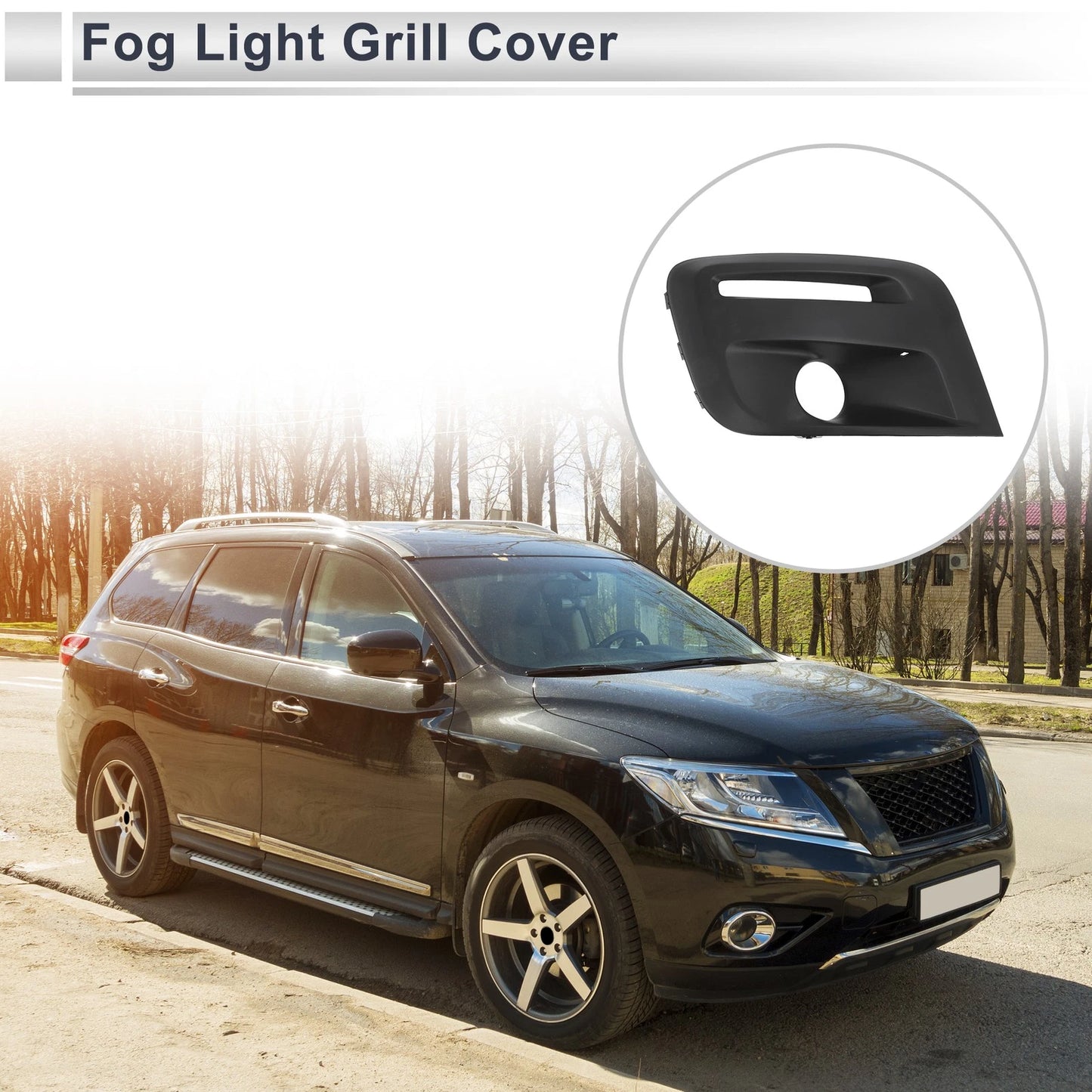 1 Pc Front Right Fog Light Grill for Nissan Partner (2015-2018)