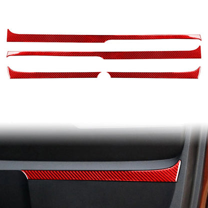 4Pcs Carbon Fiber Inner Door Trim Covers for Toyota Tundra (2014-2021)