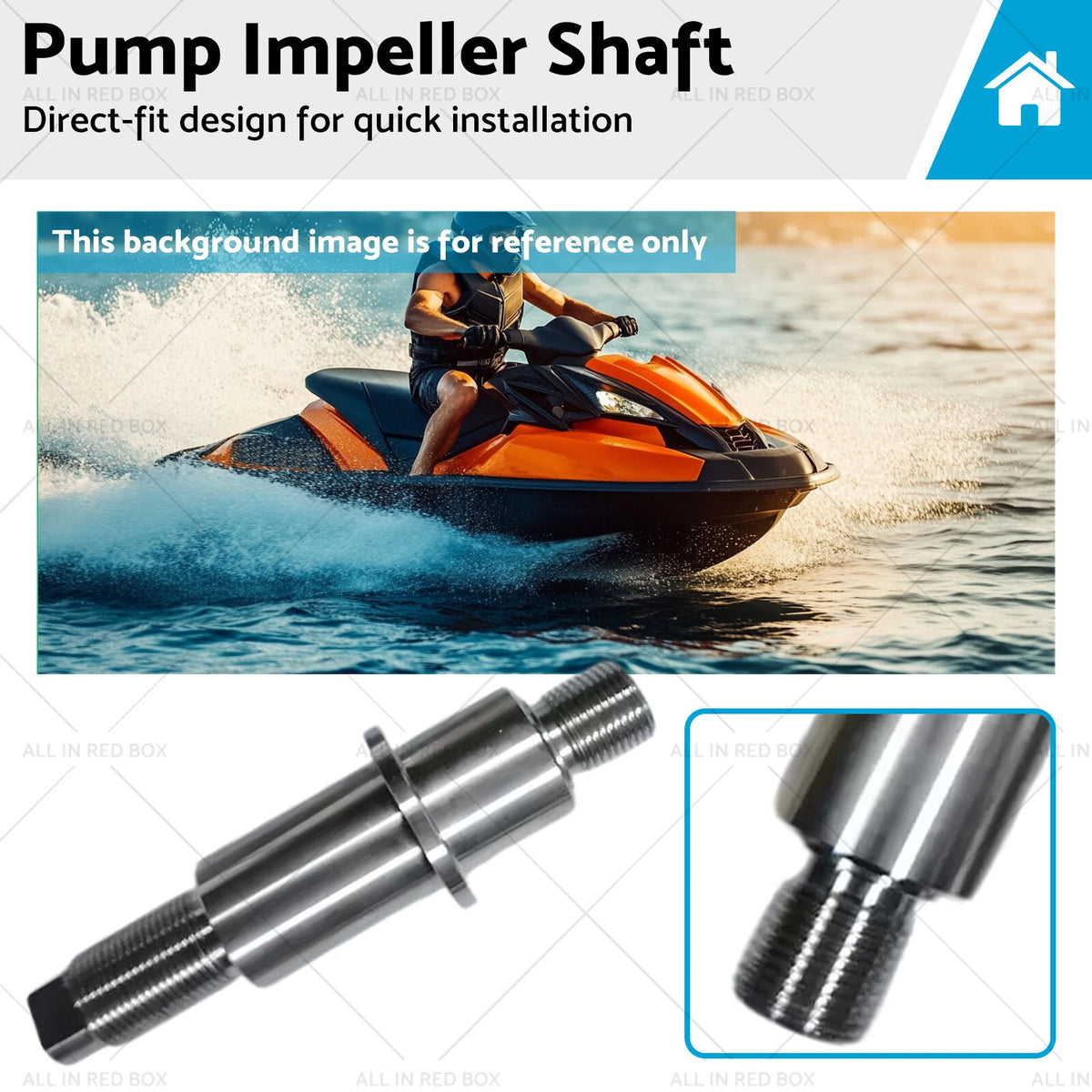 Pump Impeller Shaft for Sea-Doo 4-Tec GTX Limited GTX Pro Wake (2017-2023)