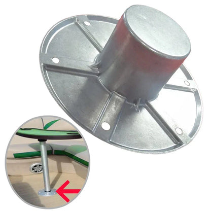 Round Flush Mount Table Leg Base Aluminum for RV/Boat Trailers