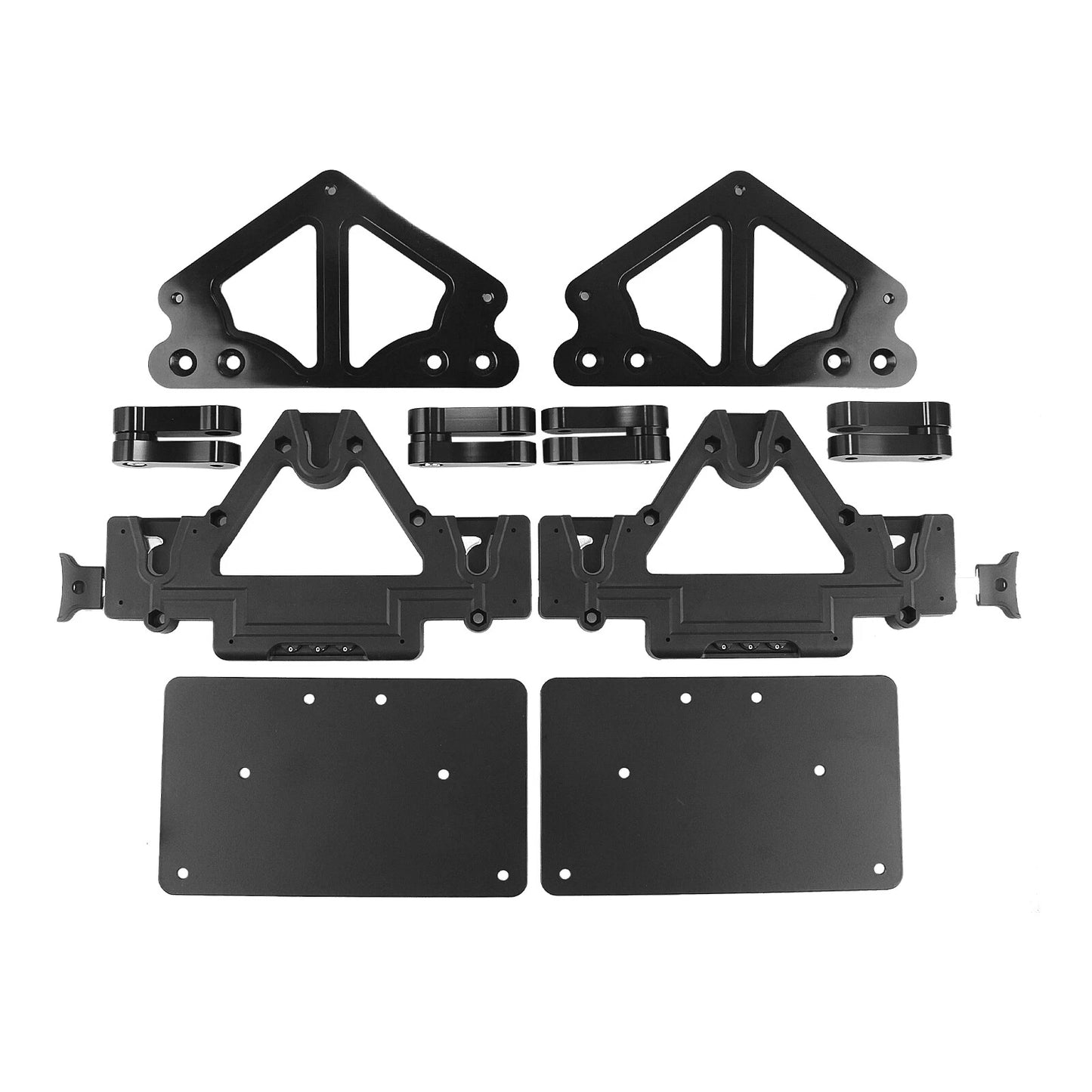 Saddlebag Brackets for Motorcycle Universal Fit Black