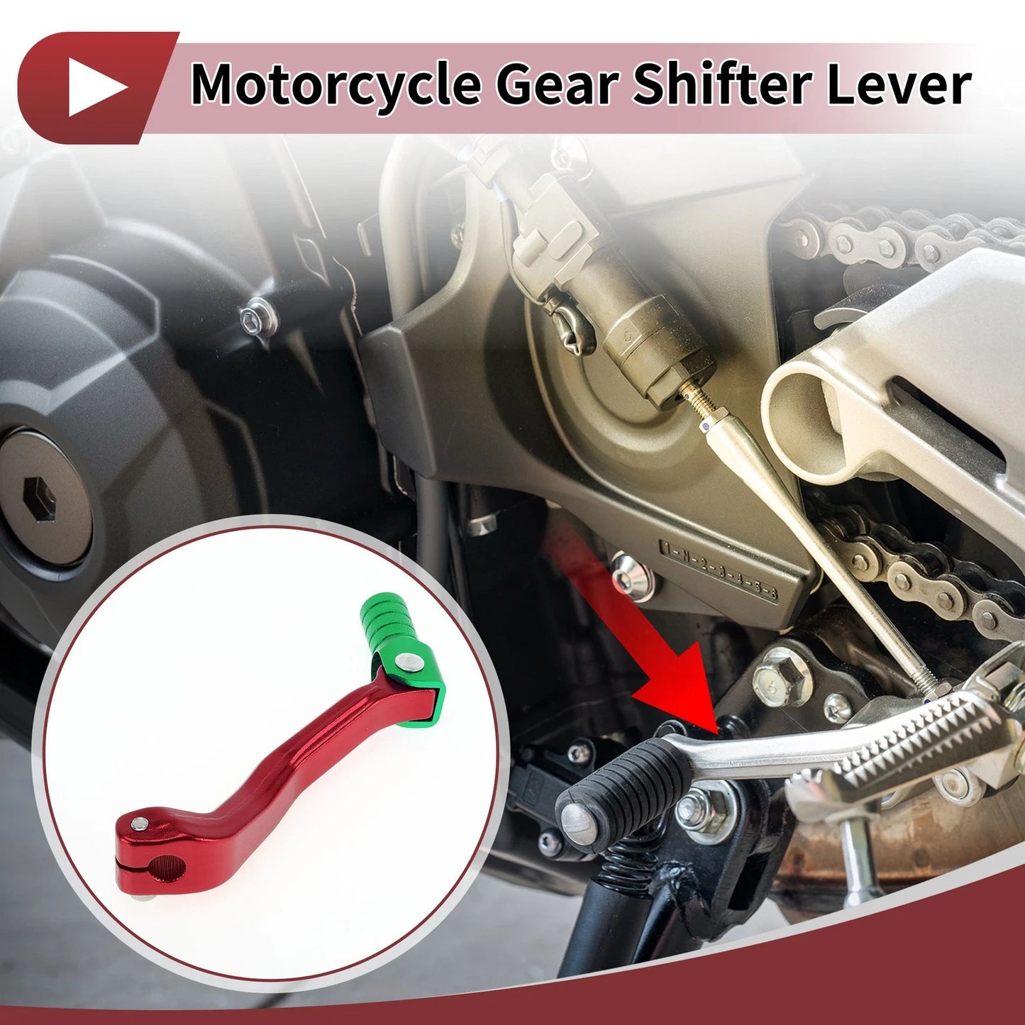 2 x Folding Motorcycle Gear Shifter Lever for Kayo T2