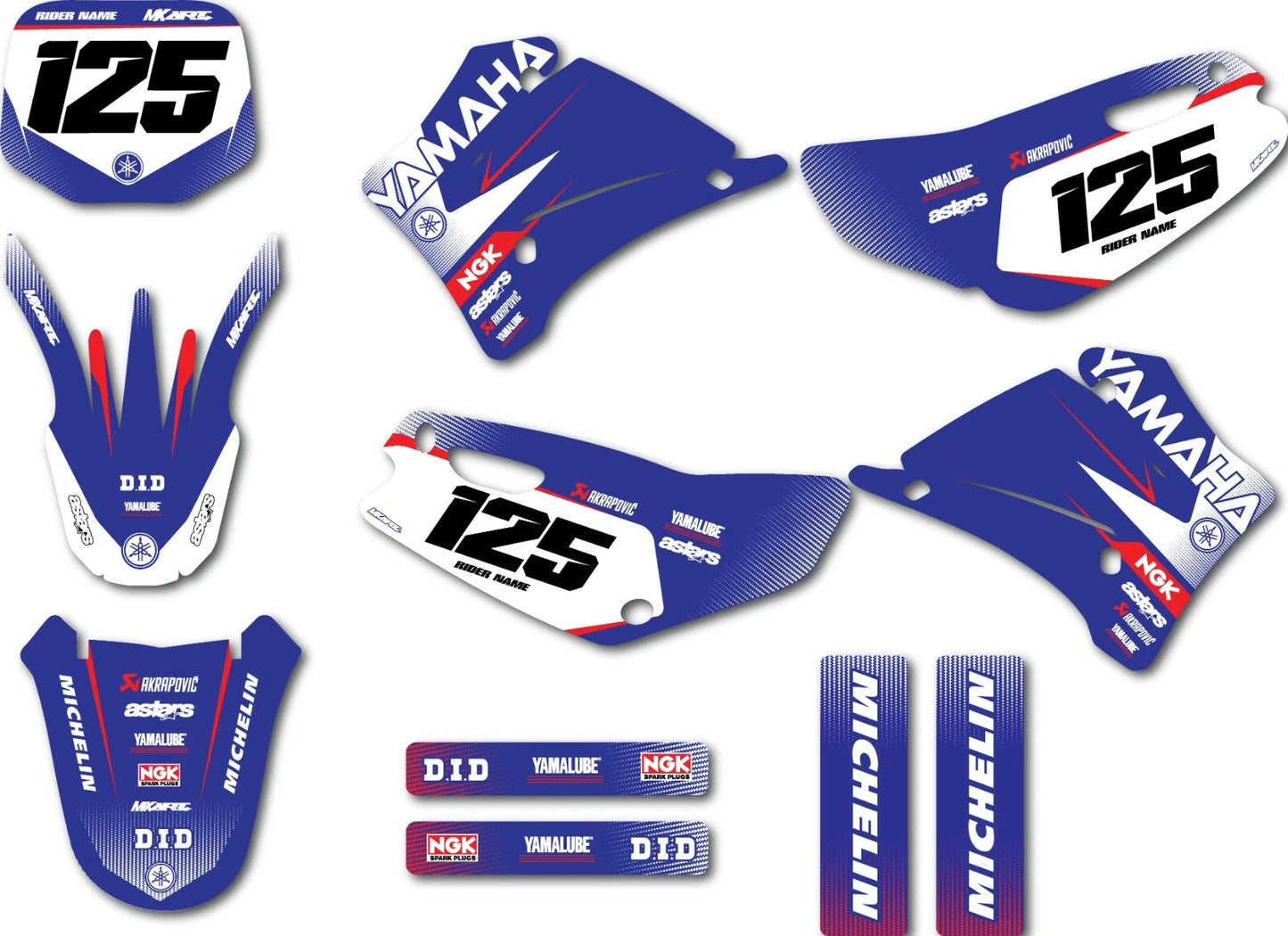 Oslo Style Sticker Kit for Yamaha TTR 125 (2000-2007) - Custom Decals
