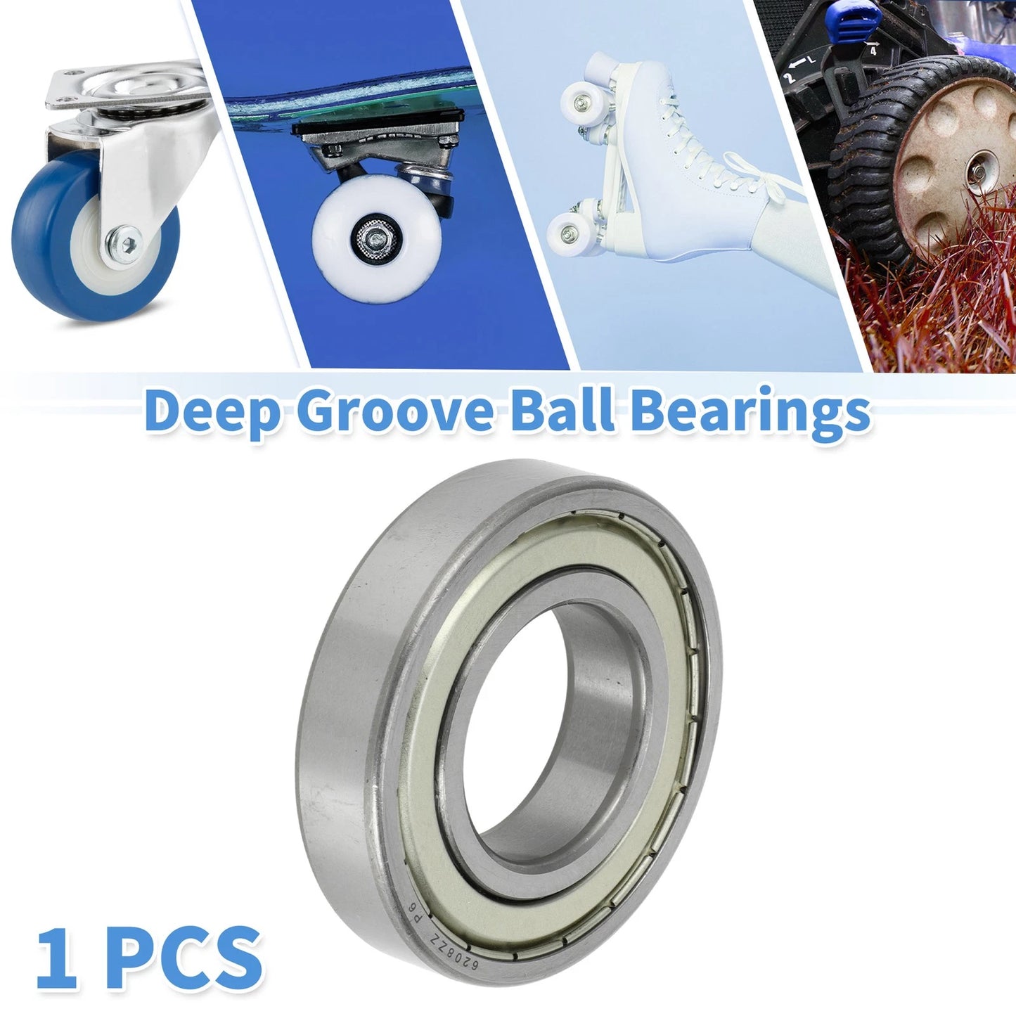 6208ZZ 40x80x18mm Deep Groove Ball Bearings P6 for Scooter Skateboard Wheel